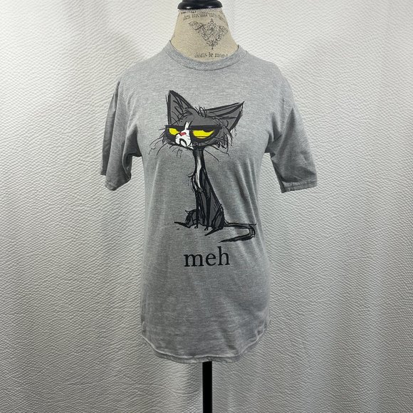Siamese Cat Meh T-Shirt Size Small New - Picture 1 of 5